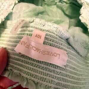 Green LoveShackFancy Billie Skirt - Size 10